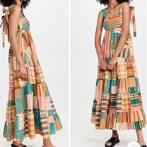 NWT ALE MAIS Sloane Tiered Organic Cotton Dress